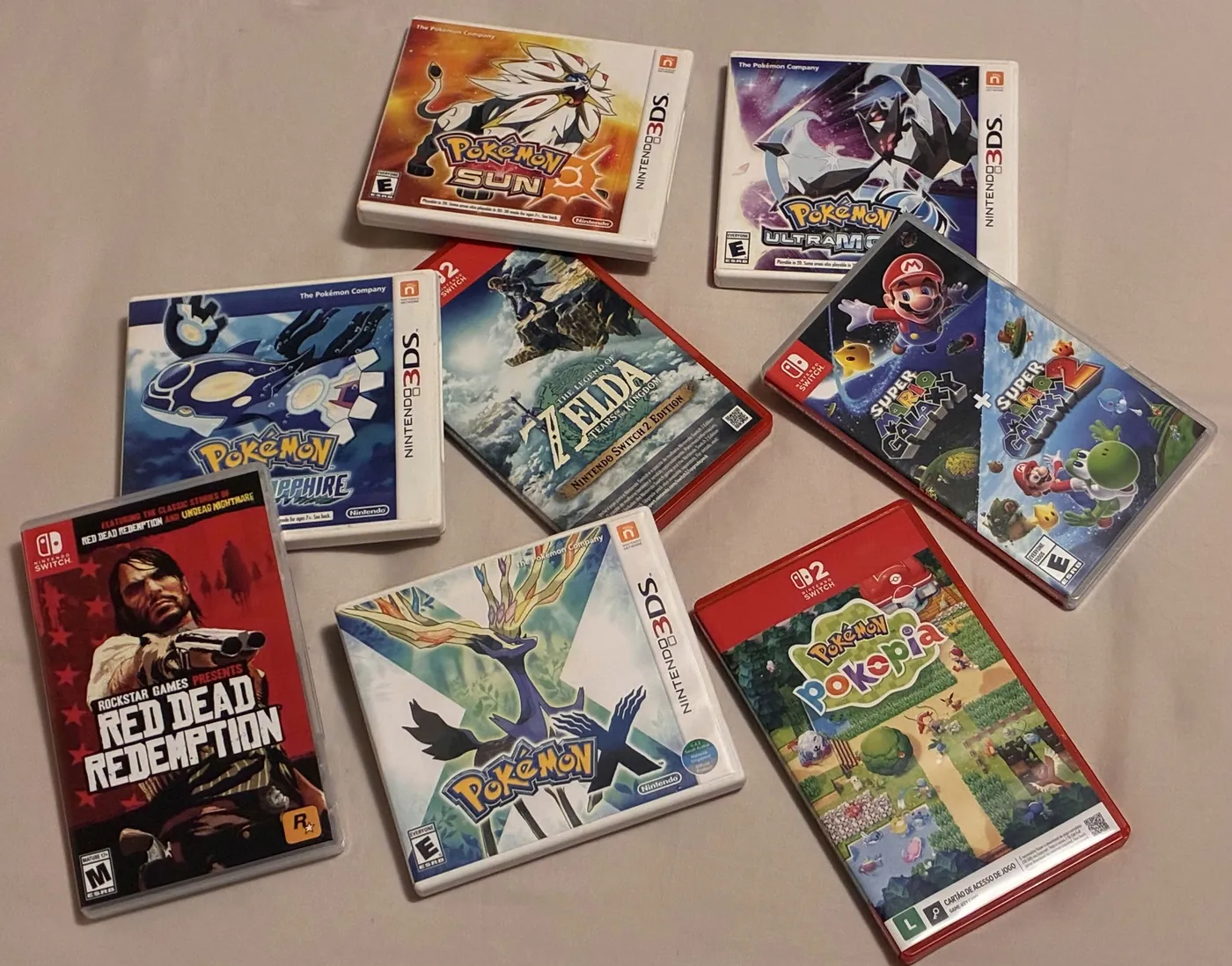 My collection of physical Nintendo 3DS and Switch games